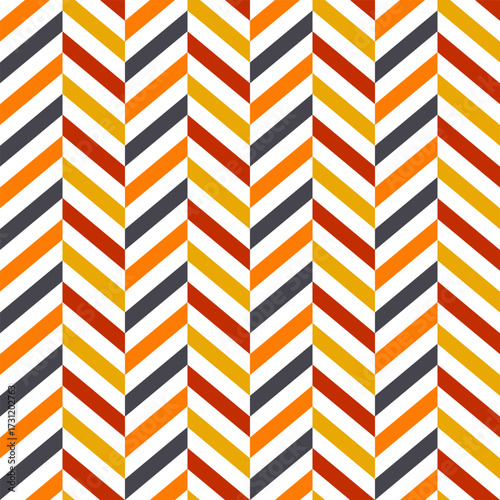 zigzag seamless texture in autumn colors
