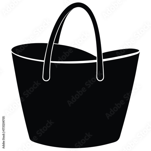 oversized fashion tote vector icon