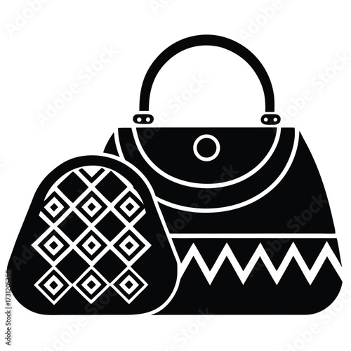 cultural   traditional purse icons vector icon