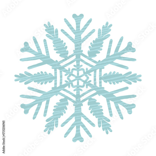 かわいい雪の結晶のイラスト