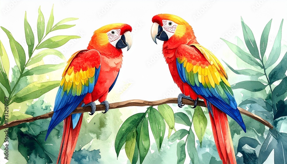 Obraz premium blue and yellow macaw ara ararauna