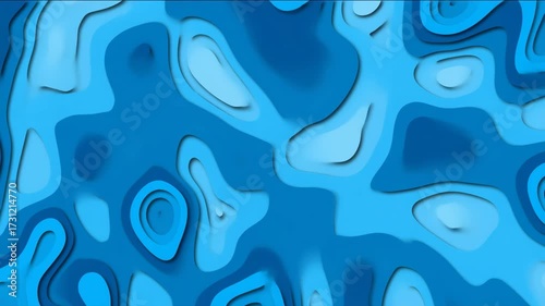Abstract blue layered paper cut background image photo