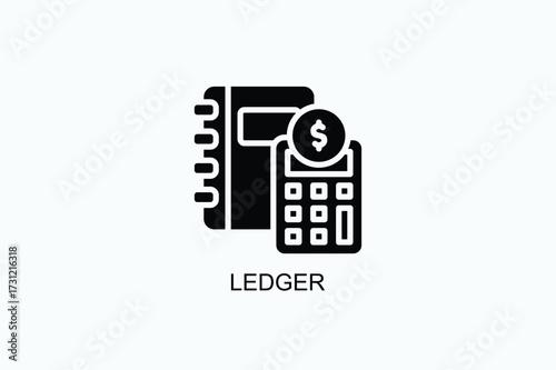 Ledger Icon Or Logo Isolated Vector Illustration
