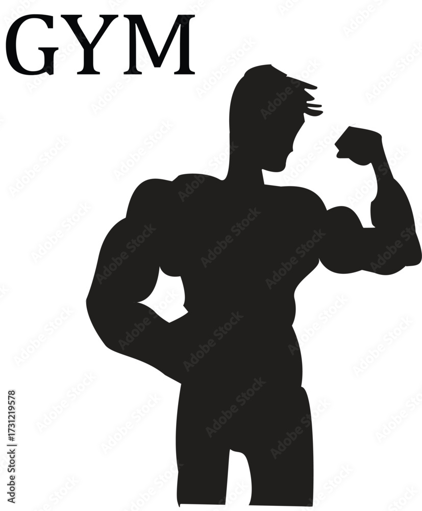 Fototapeta premium GYM, Fitness, Body building