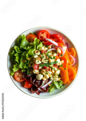 salad with green vegetables