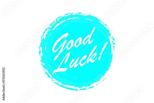 Good Luck ! - 手書き風の書体で書いたGood Luck !（グッドラック！）の文字のロゴマーク
