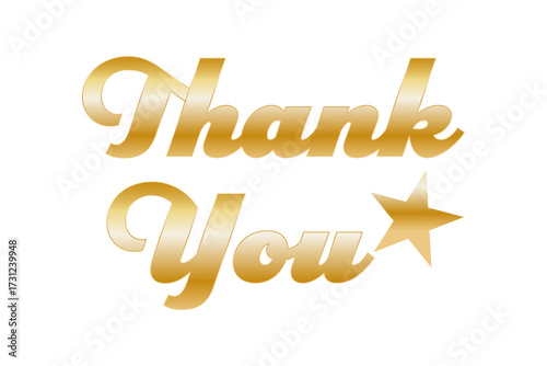 Thank You ! - おしゃれなThank You !（ありがとう！）の文字のロゴマーク
