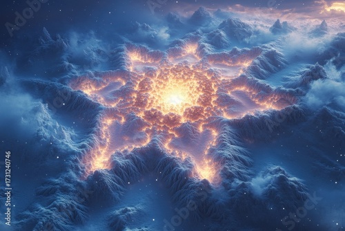 Computer screen displaying a sky background.