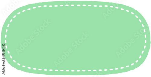 둥근 점선 프레임 제목 이름표 타이틀 포인트 일러스트