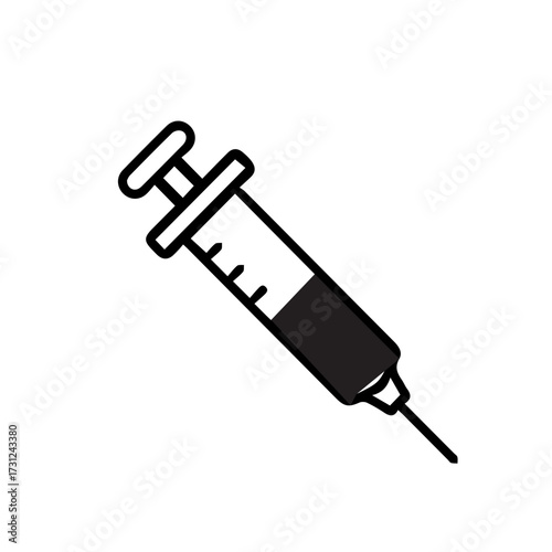 Medical Syringe Outline Icon