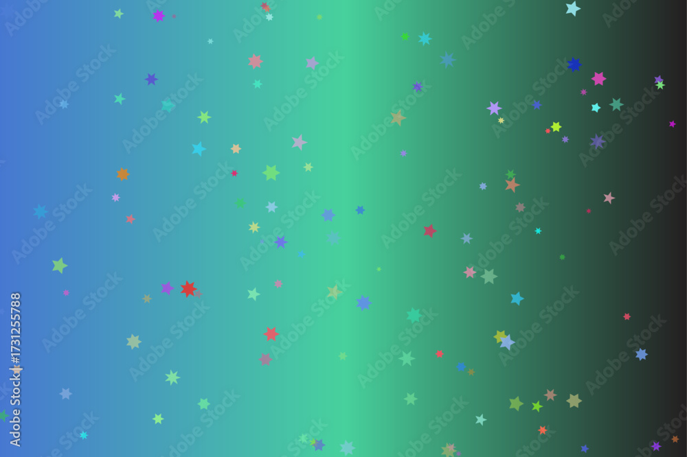 Fototapeta premium Abstract gradient background with scattered colorful small particles and speckles