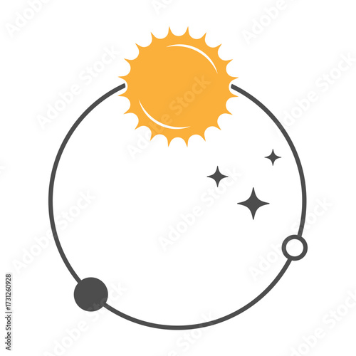 Solar system icon design
