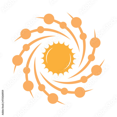 Solar system icon design