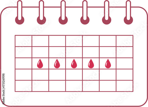 menstrual element clipart