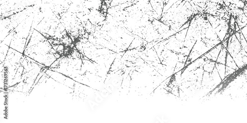 Vintage ink illustration of grunge tree branches silhouette forming a border frame pattern on textured paper for design art