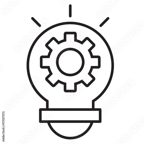strategy icon element for design