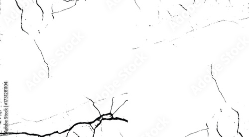 old wall background crack vector, grunge texture. crack on the wall 
