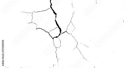Texture soil dry crack background pattern. black and white vintage of cracked concrete scribble effect. Vector design.