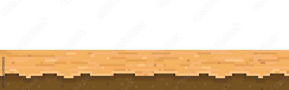 Fototapeta premium desert landscape pixel art