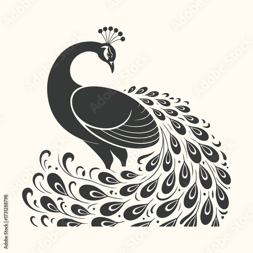 Vector art of handdrawn bunting flags in black and white, featuring striped and star patterns, strung across a light cream background, perfect for celebrations and party decorations