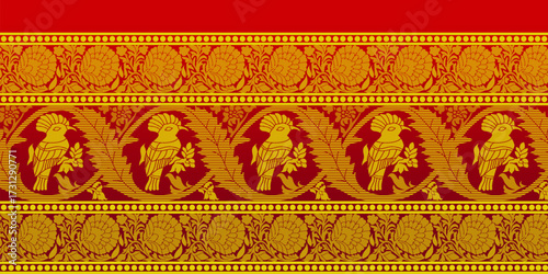 beautiful graphic saree design and this sari design is in Indian style which is for textile fashion industry and it can be used as wallpaper backdrop and website bg this style is originated in india 