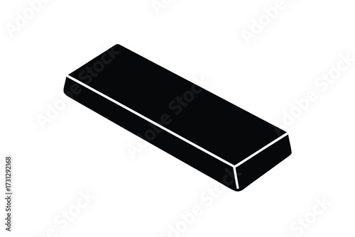 eraser silhouette vector icon illustration design