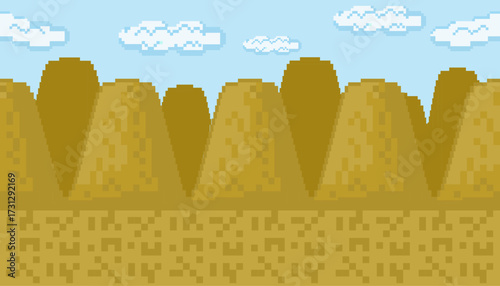 pixel art inspired by video game cross stitch mosaic grid work this pixel art is seamless pattern suitable for background and pattern colorful pixel art is for package design beautiful cross stitch