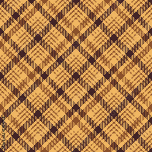 Checkered design for prints. Seamless brown color check pattern.Repeating patern plaid.  Repeated tartan fabric.Ekose texture. Madras flannel.Vector scottish fabriс.Checker line.Stripe gingham