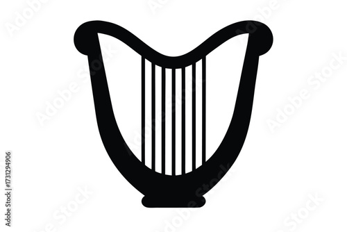 harp vector icon illustration design