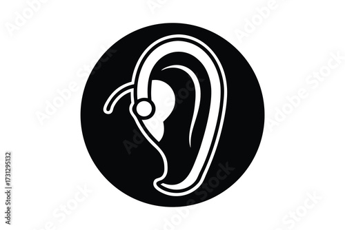 hearing aid vector icon illustration design