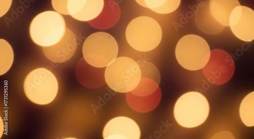 Abstract Bokeh Lights: Warm Colors, Festive Background.