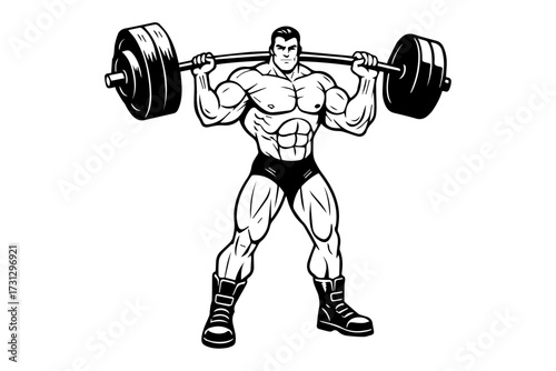 weightlifter pack the weight silhouette
