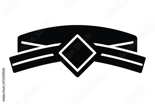 martial arts belt vector icon illustration design