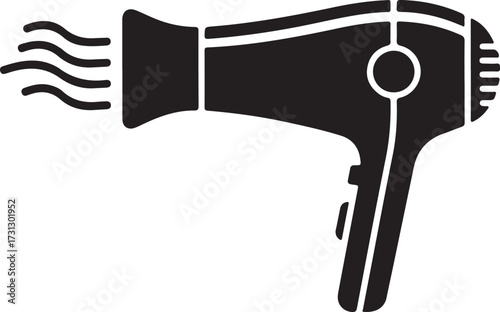 Professional Hair Dryer Icon for Salon Beauty & Hair Styling Graphics