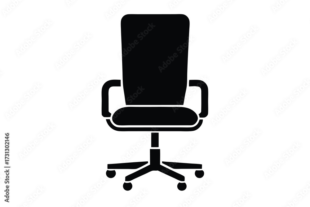 Fototapeta premium office chair vector icon illustration design