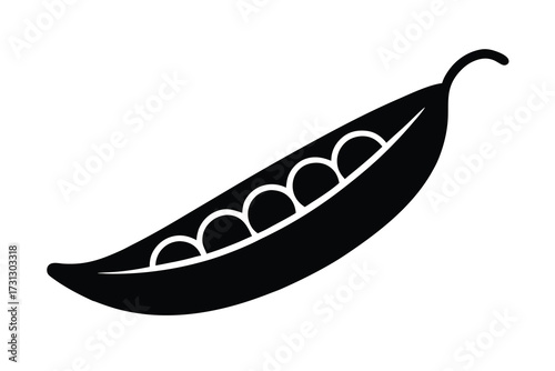 peas pod vector icon illustration design