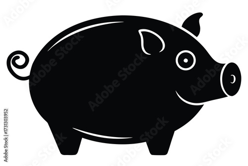 piggy bank vector icon illustration design
