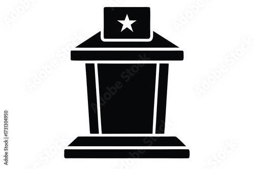 podium vector icon illustration design