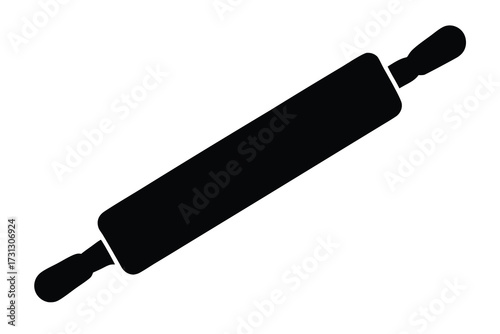 rolling pin vector icon illustration design
