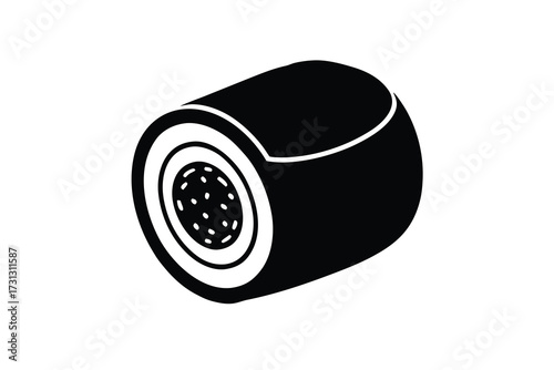 sushi roll vector icon illustration design