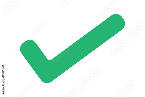 Green checkmark icon vector 