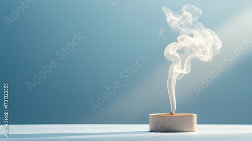 Cinematic Still Life of Burned Ember and Smoke Emitting Light