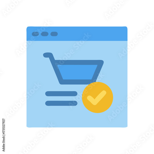 Completed online purchase order displayed in a browser window