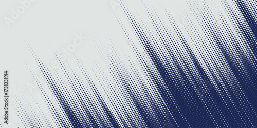 diagonal geometric halftone wave dots background. Futuristic twisted grunge pattern, dots, circles. background illustration