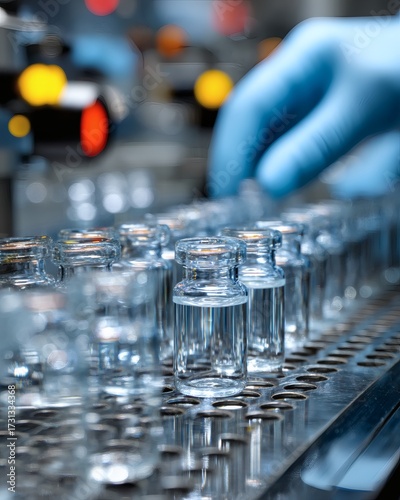 Quality Control Process for Glass Vials in Pharmaceutical Manufacturing Laboratory Environment