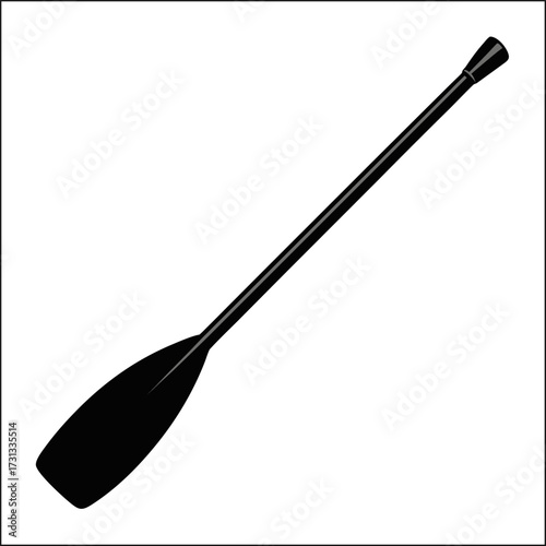 Crossed kayak paddles vector collection for water sport illustrations and logos