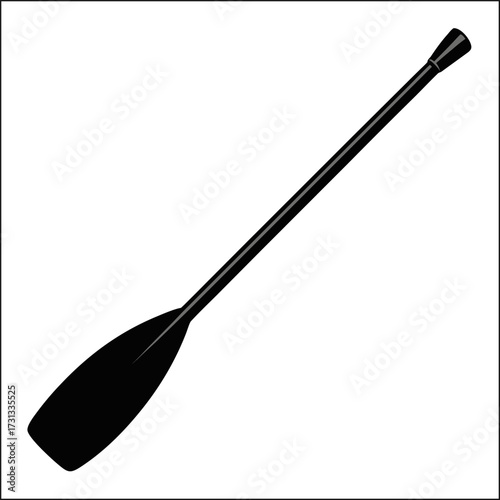 Crossed kayak paddles vector collection for water sport illustrations and logos