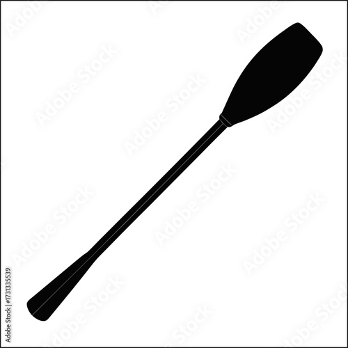 Crossed kayak paddles vector collection for water sport illustrations and logos