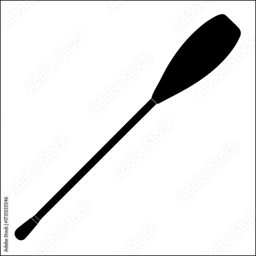 Crossed kayak paddles vector collection for water sport illustrations and logos