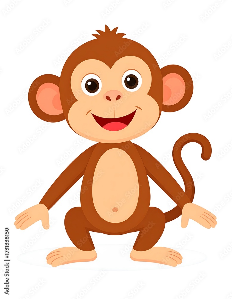 Fototapeta premium Cute Little Monkey Image.